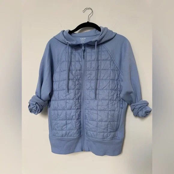 Old Navy Active Light Blue Fleece Jacket - Picture 2 of 9